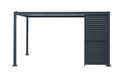 Sidepanel med justerbare lameller til pergola 4 meter - Outfit